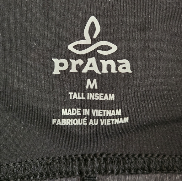 Prana Summit Pants Grey Black Hiking Long Inseam M Tall - Picture 9 of 9